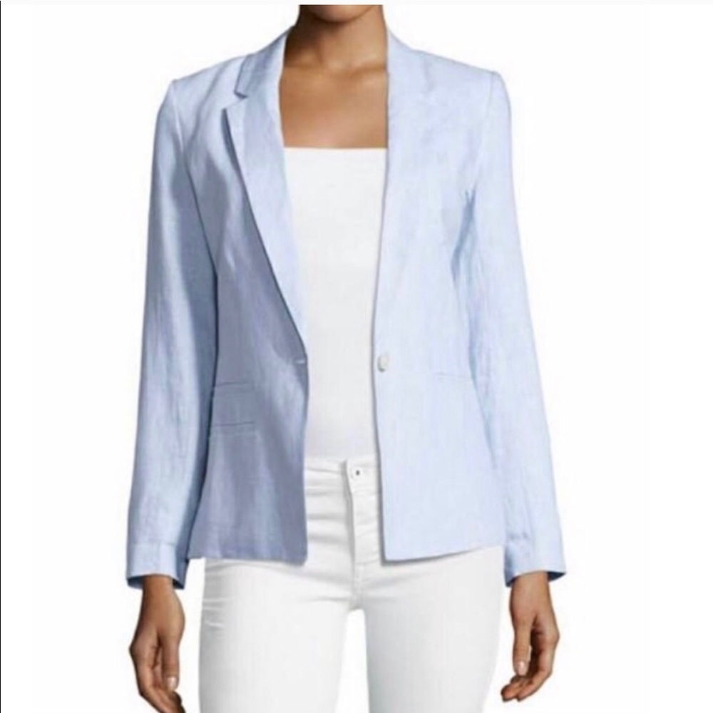 Joie blue linen blazer